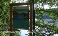 Infotafel an der Jubachtalsperre