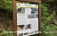 Infotafel an der Veledahöhle