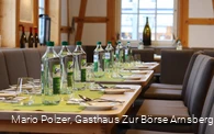 gedeckter Tisch Innenraum Gasthaus Zur Börse