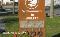 Ortseingangsschild Wülfte