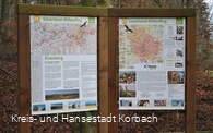 Wandertafeln am Wanderparkplatz Eisenberg