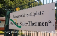 Wohnmobilplatz an den Sole-Thermen