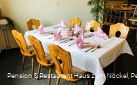 Gastraum - © Pension & Restaurant Haus zum Nöckel