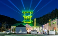 Bergbaumuseum Siciliaschacht bei Lennestadt leuchtet