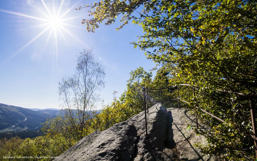 Ausblick vom Rinsleyfelsen