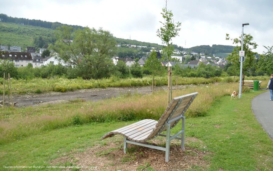 Rast an der renaturierten Ruhr