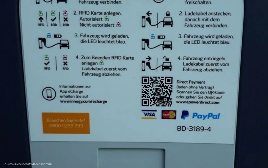 Ladepunkt für Elektroautos