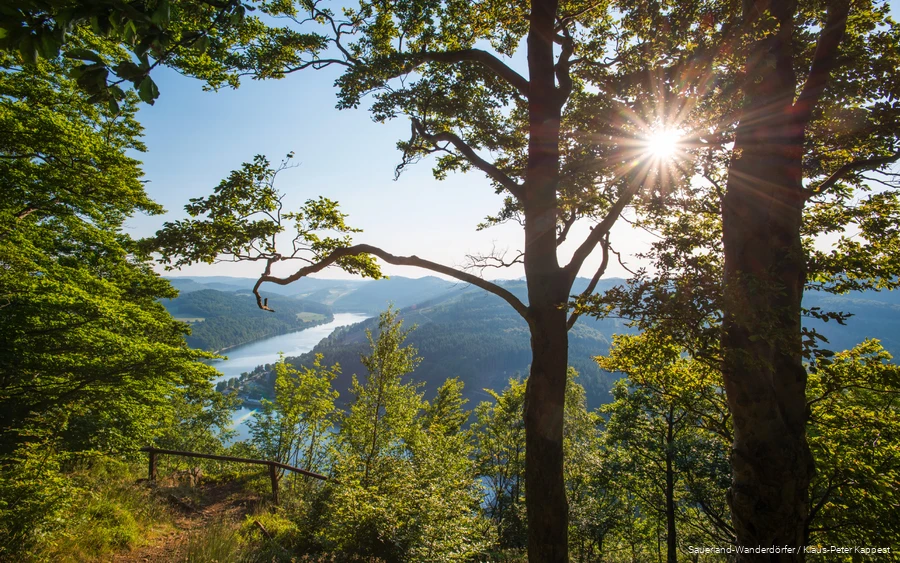 View over Diemelsee from St.Muffert.