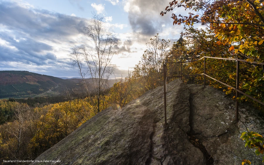 Blick vom Rinsleyfelsen Blick vom Rinsleyfelsen