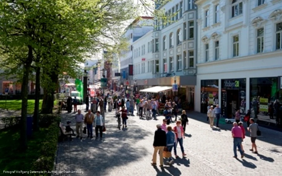 Fußgängerzone in Arnsberg-Neheim Fußgängerzone in Arnsberg-Neheim