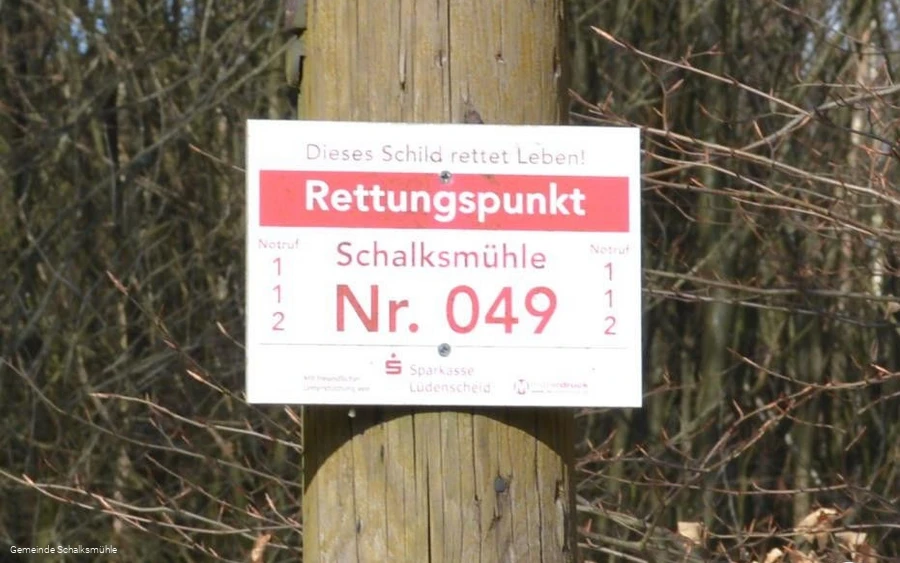 Auch ein Rettungspunkt befindet sich vor Ort Auch ein Rettungspunkt befindet sich vor Ort
