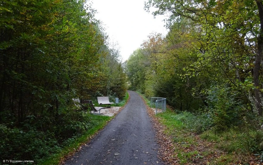 Pfad zur Sitzgelegenheit