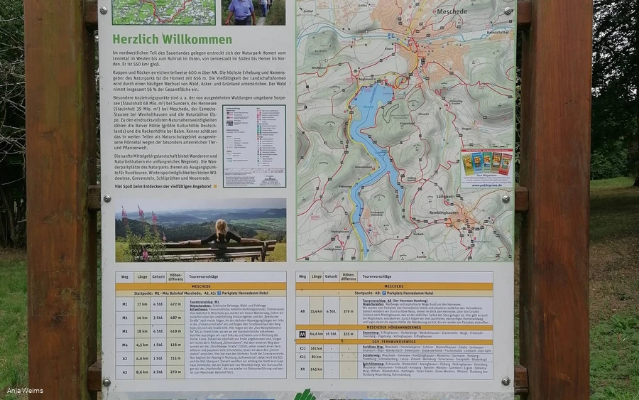 Wandertafel Hennedamm Wandertafel Hennedamm