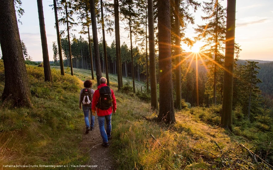 Wanderer auf dem Rothaarsteig Wanderer auf dem Rothaarsteig