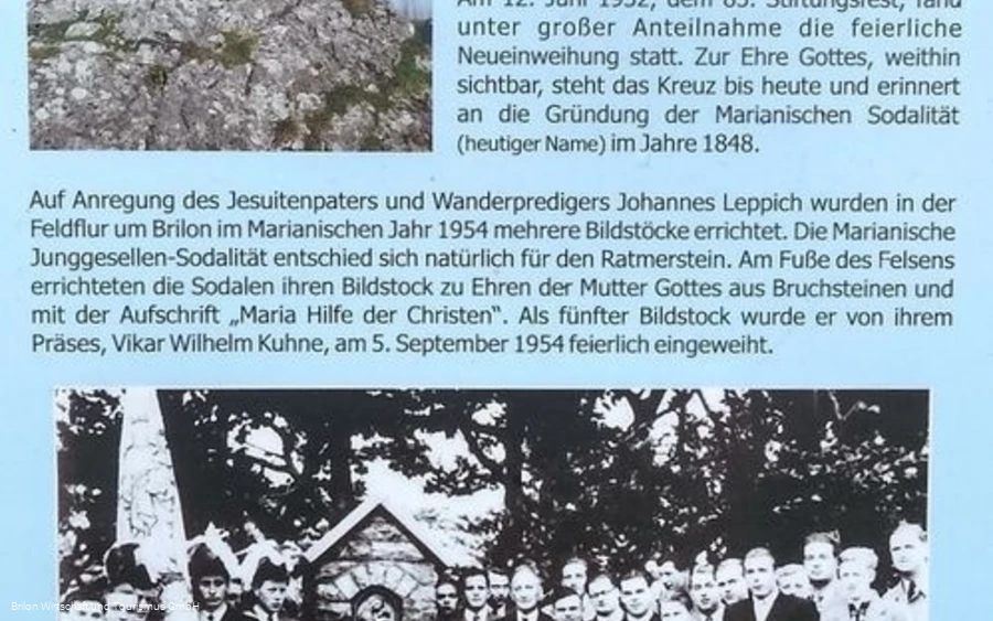 Erklärungstafel Ratmerstein