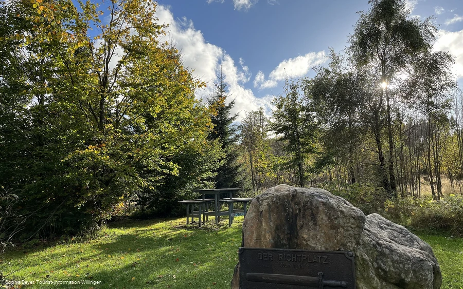 Richtplatz am Uplandsteig