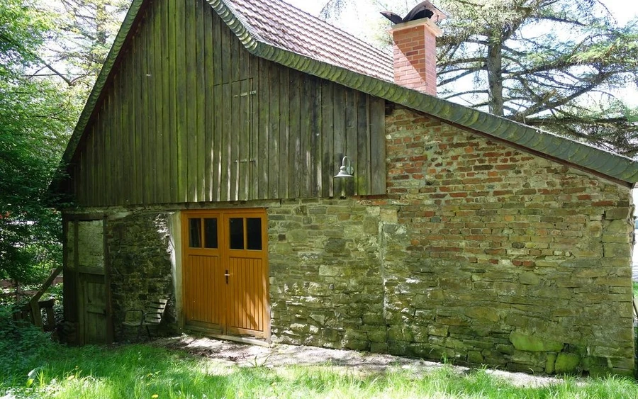 Der Eingang zur Rhadermühle bei Kierspe