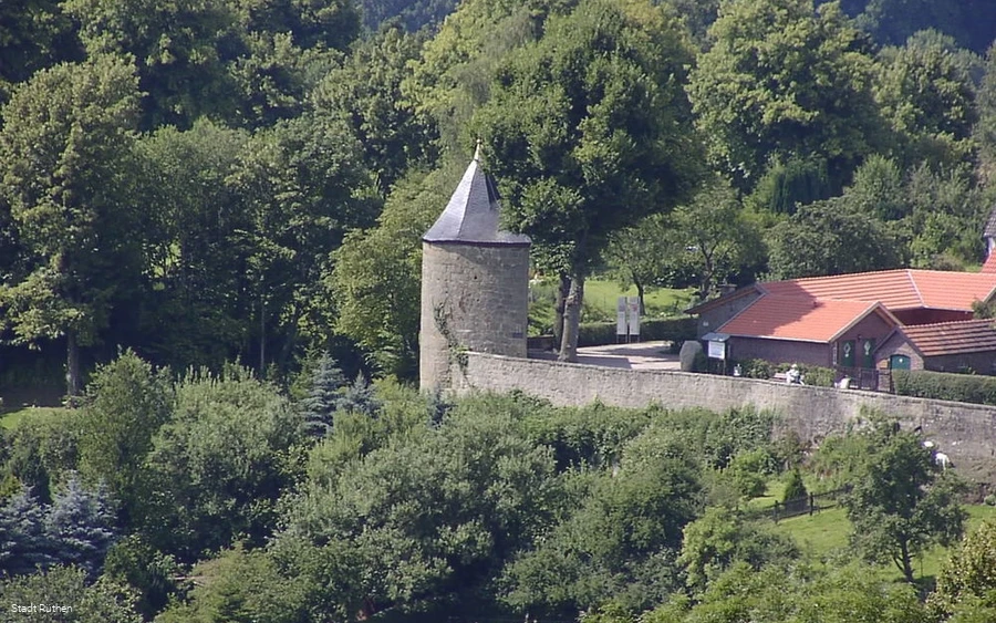 Historisches Handwerkerdorf vom Katzenbuckel aus f