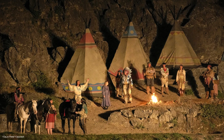 Karl-May Festspiele am Abend Karl-May Festspiele am Abend