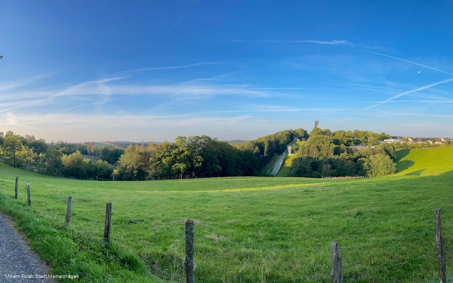 Aussicht auf die Meinhardus Mattenschanzen