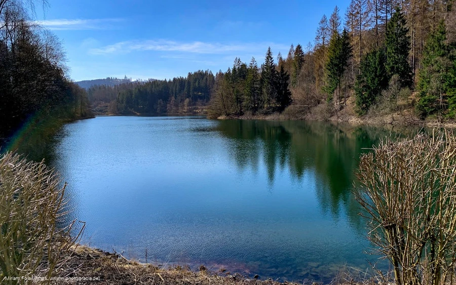 Idylle pur: die Genkeltalsperre