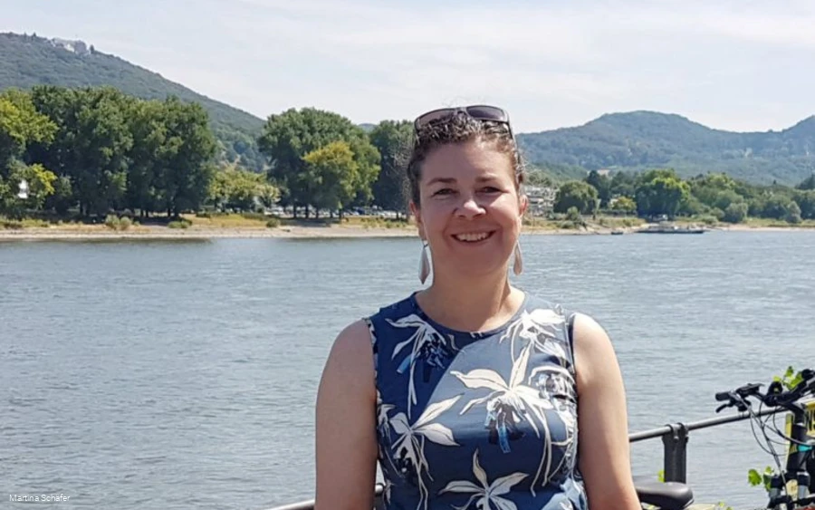 Blogger Martina Schäfer van www.places-and-pleasure.de op een van haar excursies.