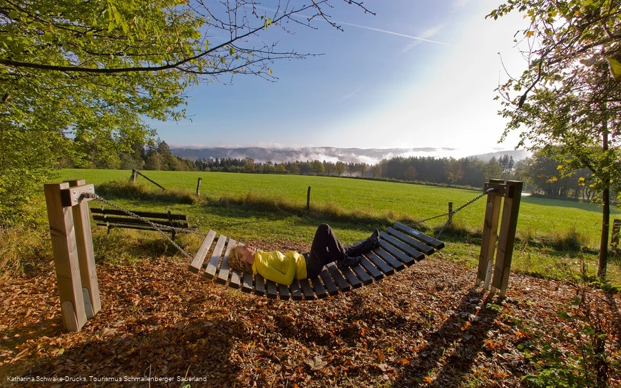 Original Rothaarsteig Hängematte in Jagdhaus am Rothaarsteig