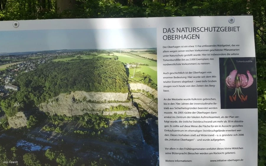 Beschilderung Naturschutzgebiet Oberhagen