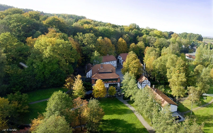Barendorf Dronebeeld van de masten van Barendorf
