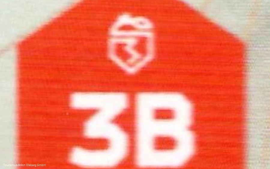 Beschilderung Drei Berge Trail