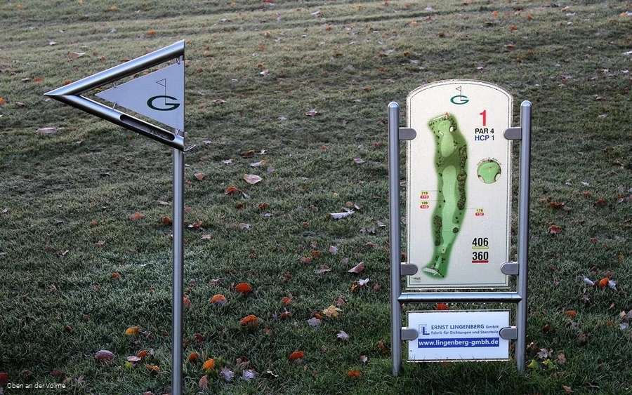 Übersichtliche Infos am Abschlag