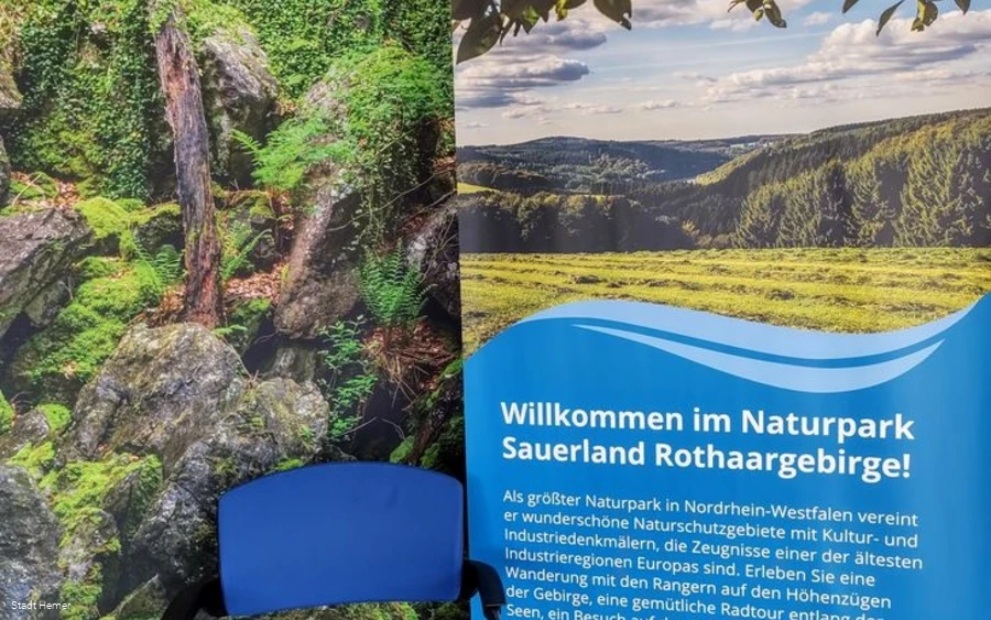 Blick in das Naturpark-Infozentrum