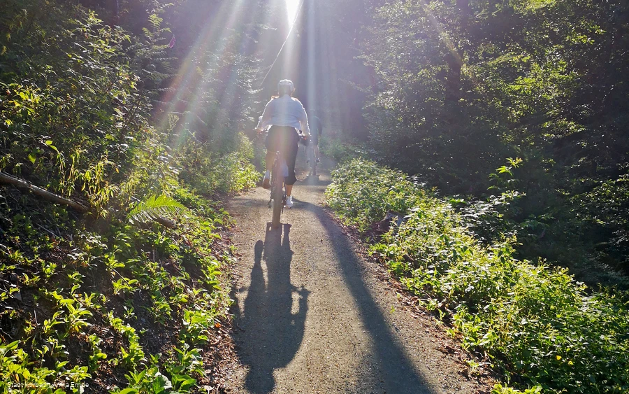 Greentrails Eisenberg zwei Bikerinnen