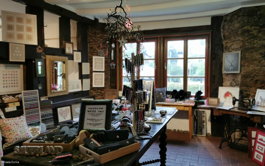 Kleiner Shop im Stickereimuseum
