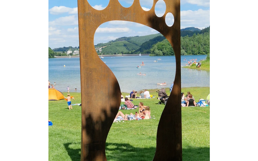 Barfusspfad Hennesee Eingang