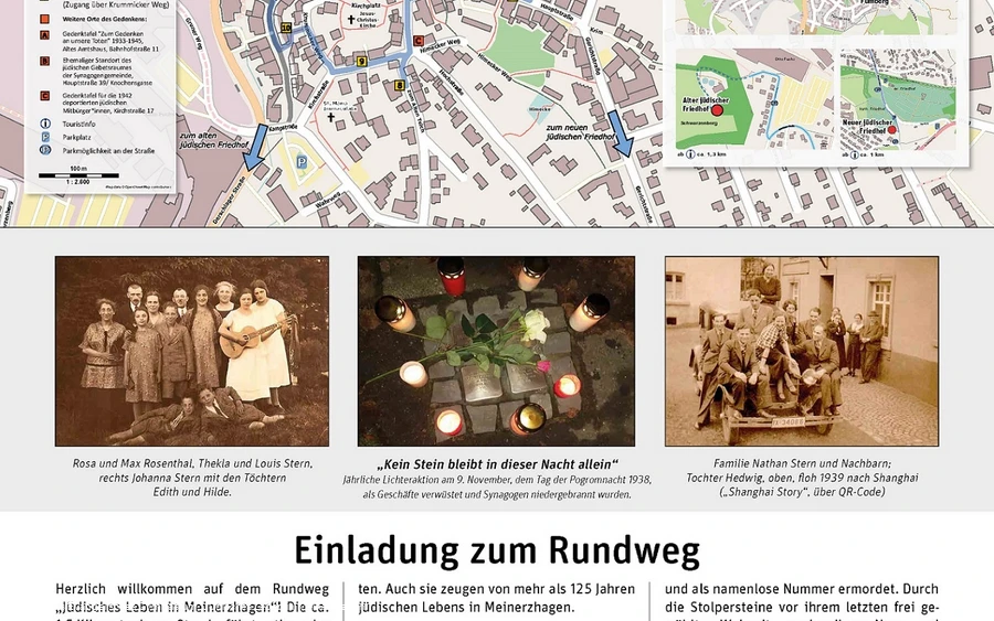 Infotafel zu den Stolpersteinen in Meinerzhagen