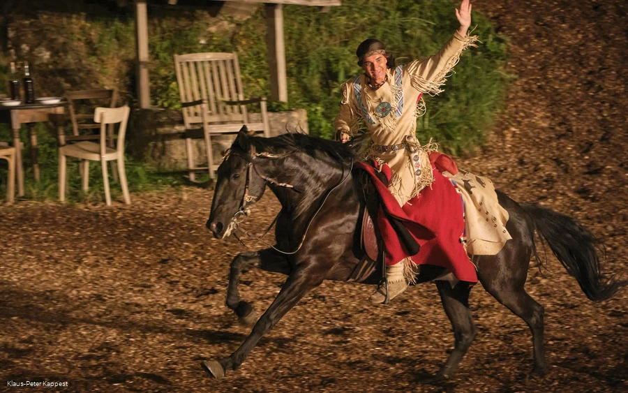 Karl-May Festspiele am Abend