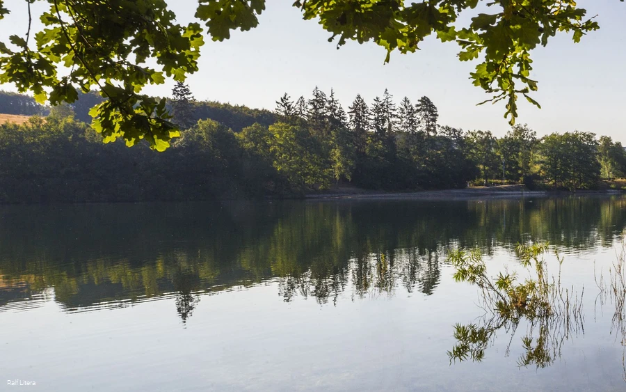 The Sorpesee in the morning