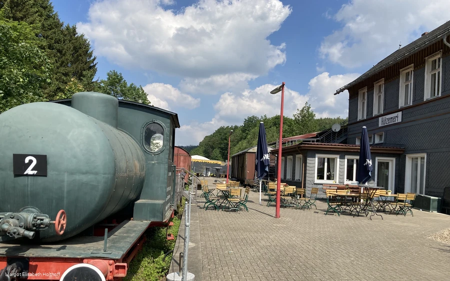 historische Lock "Emma" am alten Bahnhof