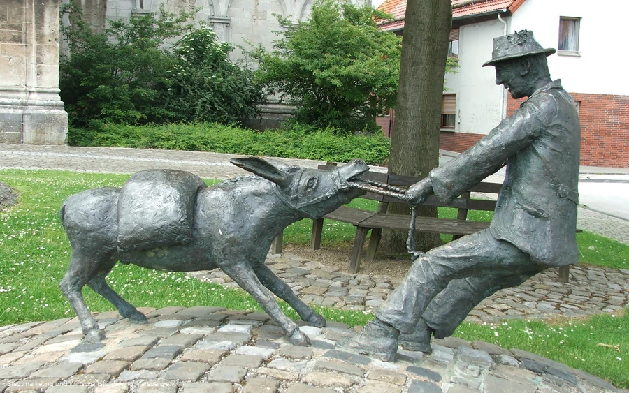 Eselskulptur Obermarsberg
