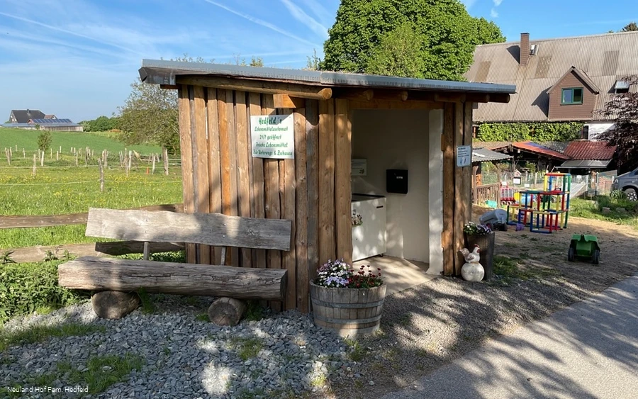 Blick auf das Hofgelände