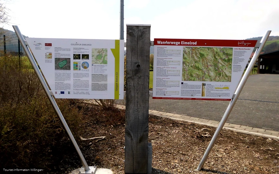 Infotafeln an der Goldspur Eimelrod