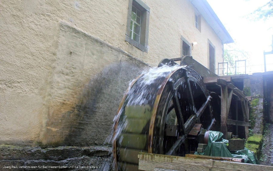 Schäferkämper Wassermühle Mühlrad