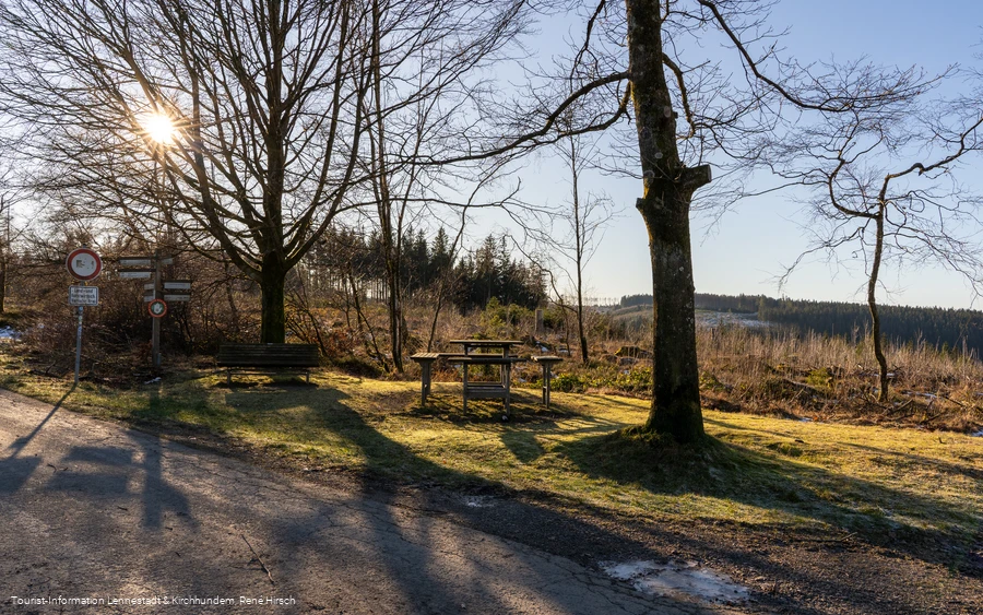 Vesperinsel am Wanderparkplatz Heinsberger Hochheide