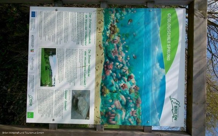 Geologischer Sprung Infotafel Station 2