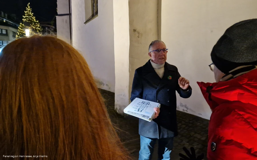 Gästeführer Werner Preugschas (abends)