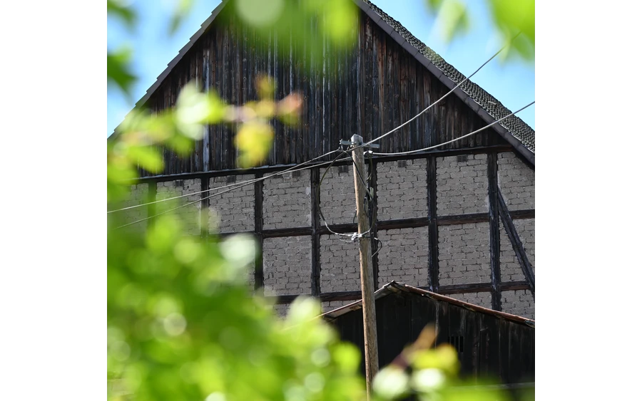 Fachwerkhaus in Ostwig im Frühling