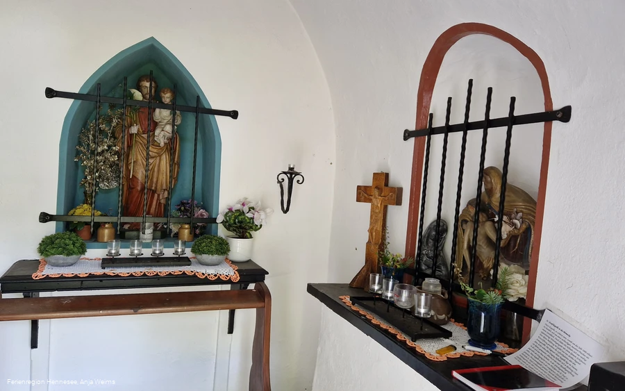 Innenansicht Josefskapelle Wehrstapel am RuhrtalRadweg