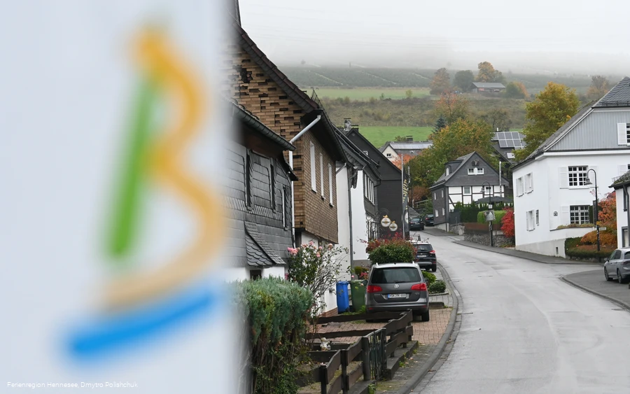 Blick auf die Kanalstraße (Velmede)
