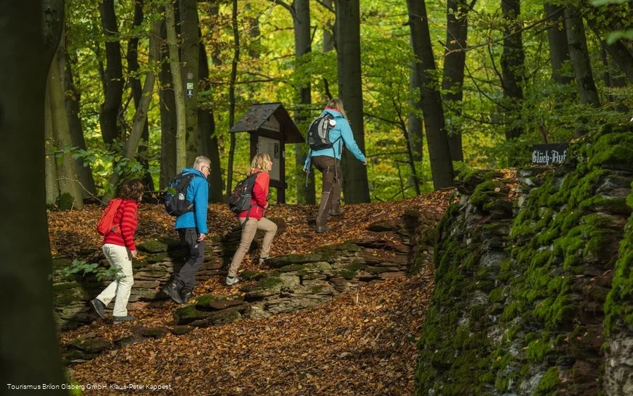 Wandergruppe am Maxstollen